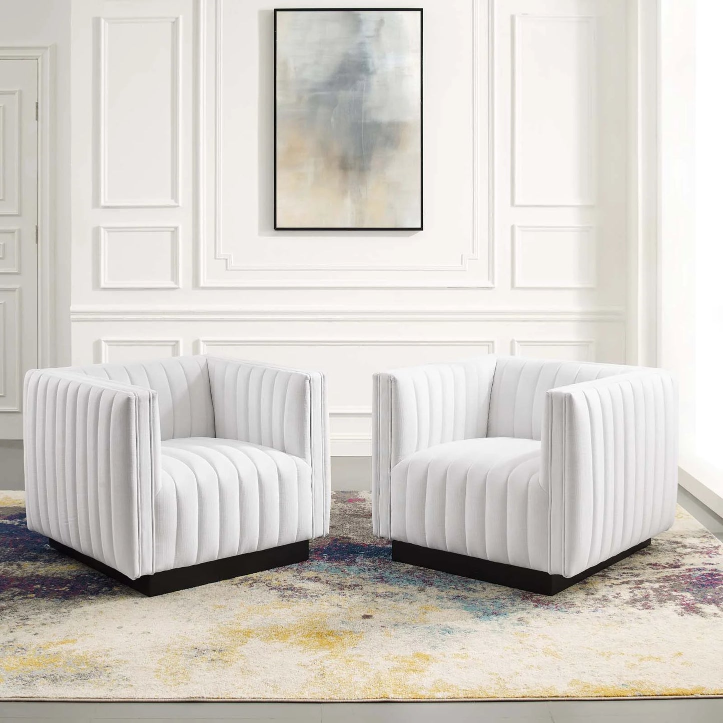 Pia Upholstered Armchair- Set of Two