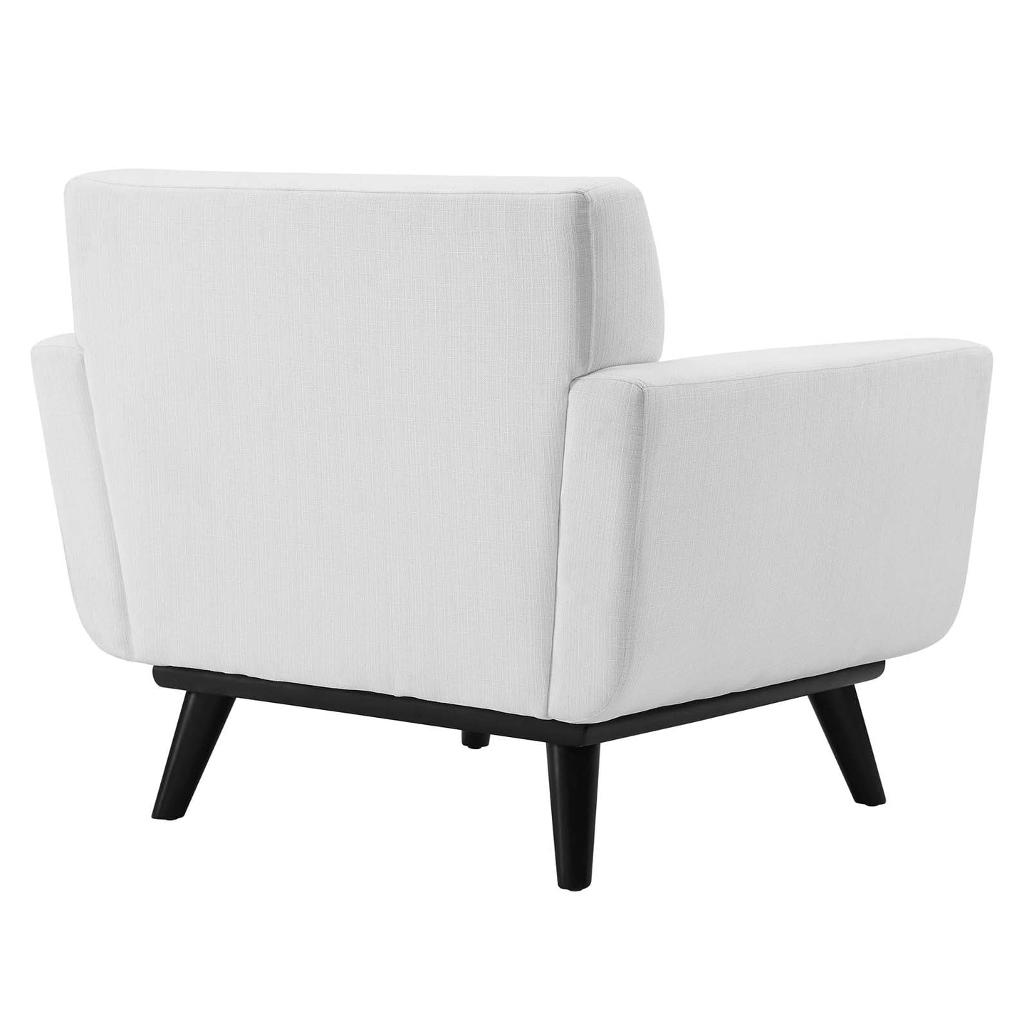 Mina Channel Tufted Fabric Armchair