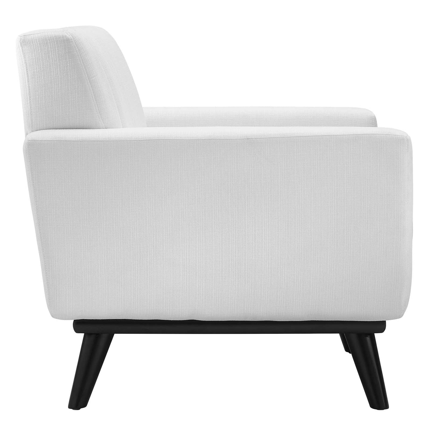 Mina Channel Tufted Fabric Armchair