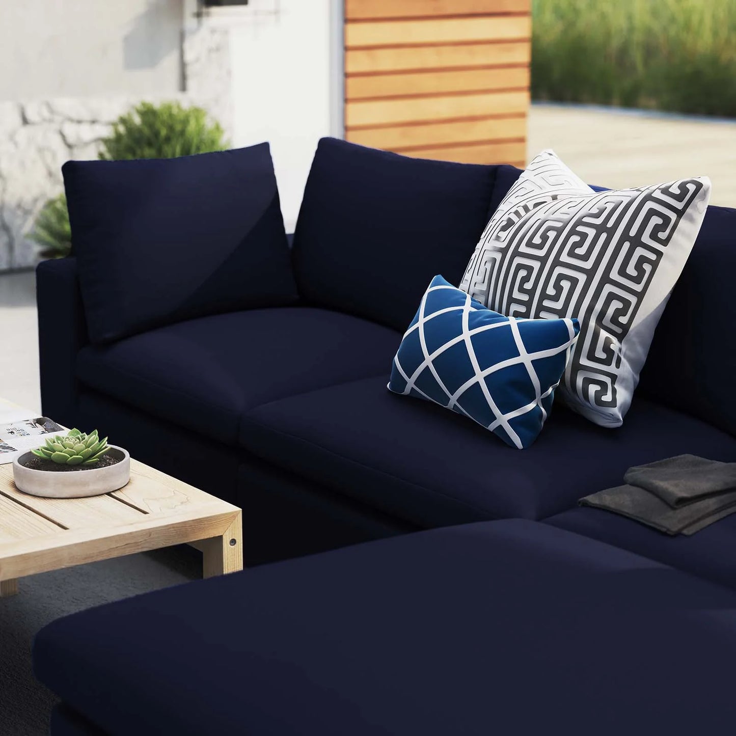 Commix 4-Piece Sunbrella® Outdoor Patio Sectional Sofa