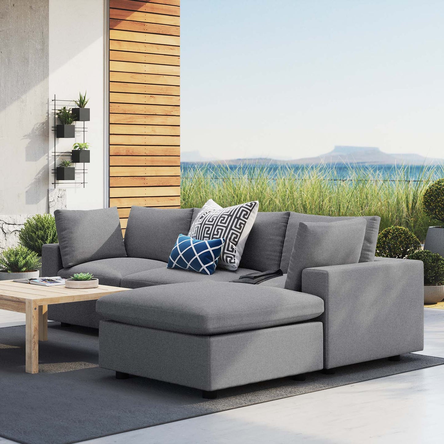 Commix 4-Piece Sunbrella® Outdoor Patio Sectional Sofa