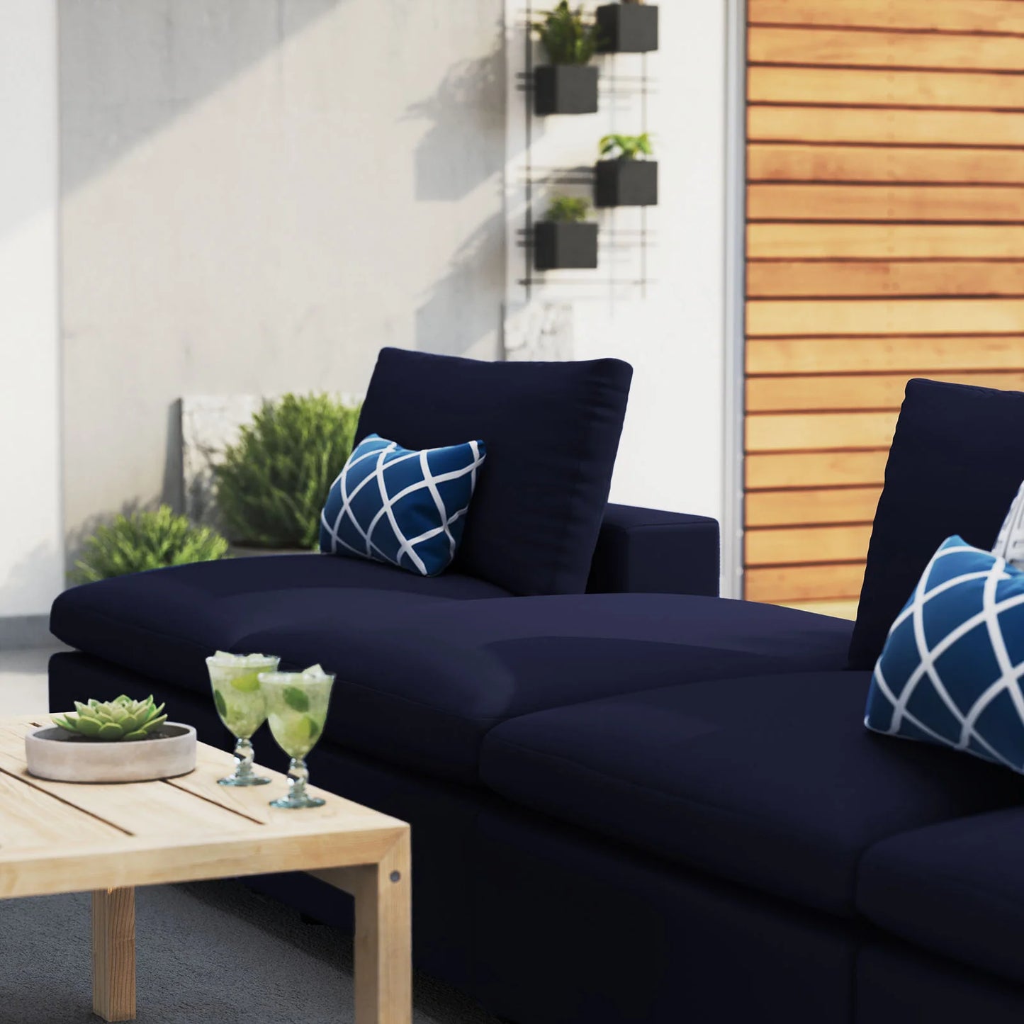 Commix 4-Piece Sunbrella® Outdoor Patio Sectional Sofa