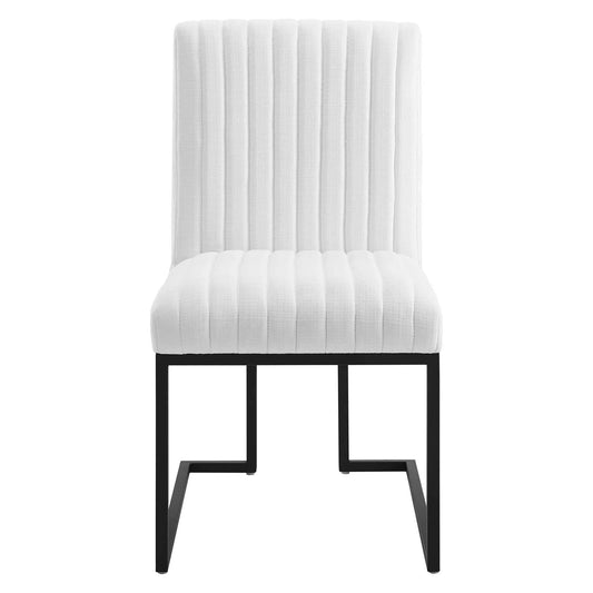 Hana Channel Tufted Fabric Dining Chair