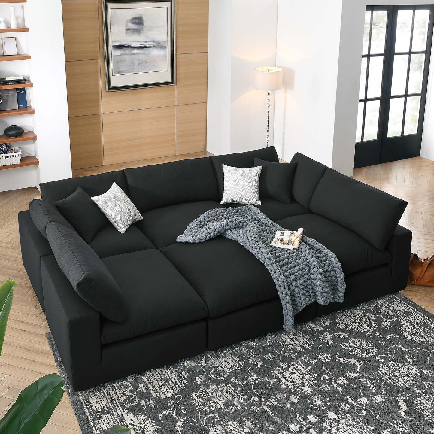 Commix Down Filled Overstuffed 6-Piece Sectional Sofa