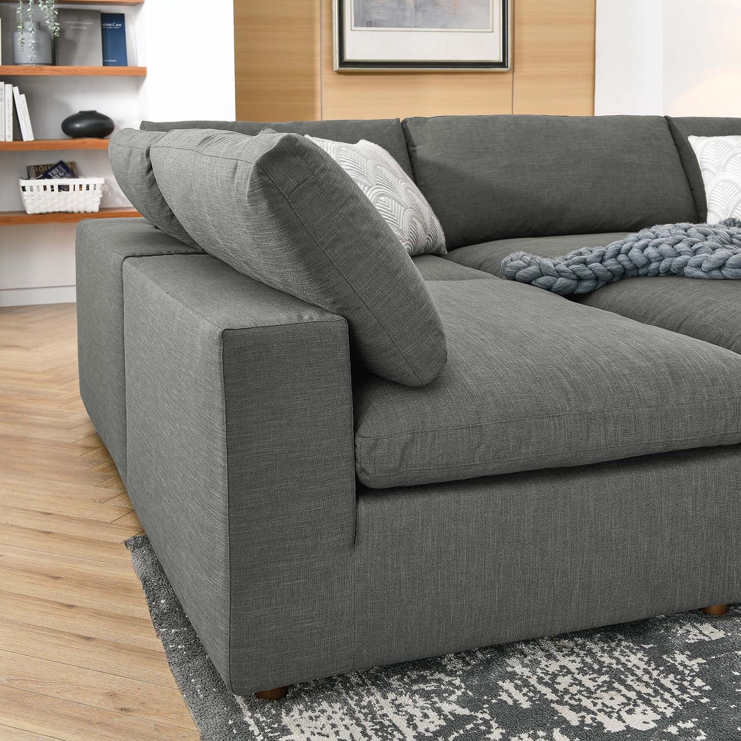 Commix Down Filled Overstuffed 6-Piece Sectional Sofa