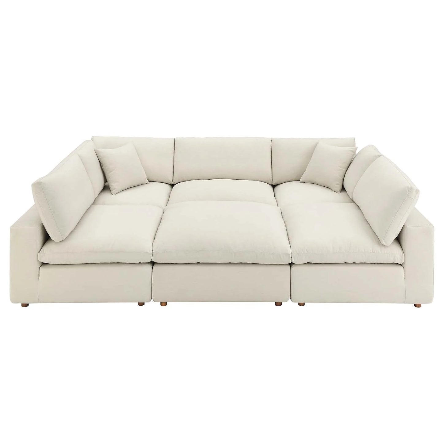 Commix Down Filled Overstuffed 6-Piece Sectional Sofa