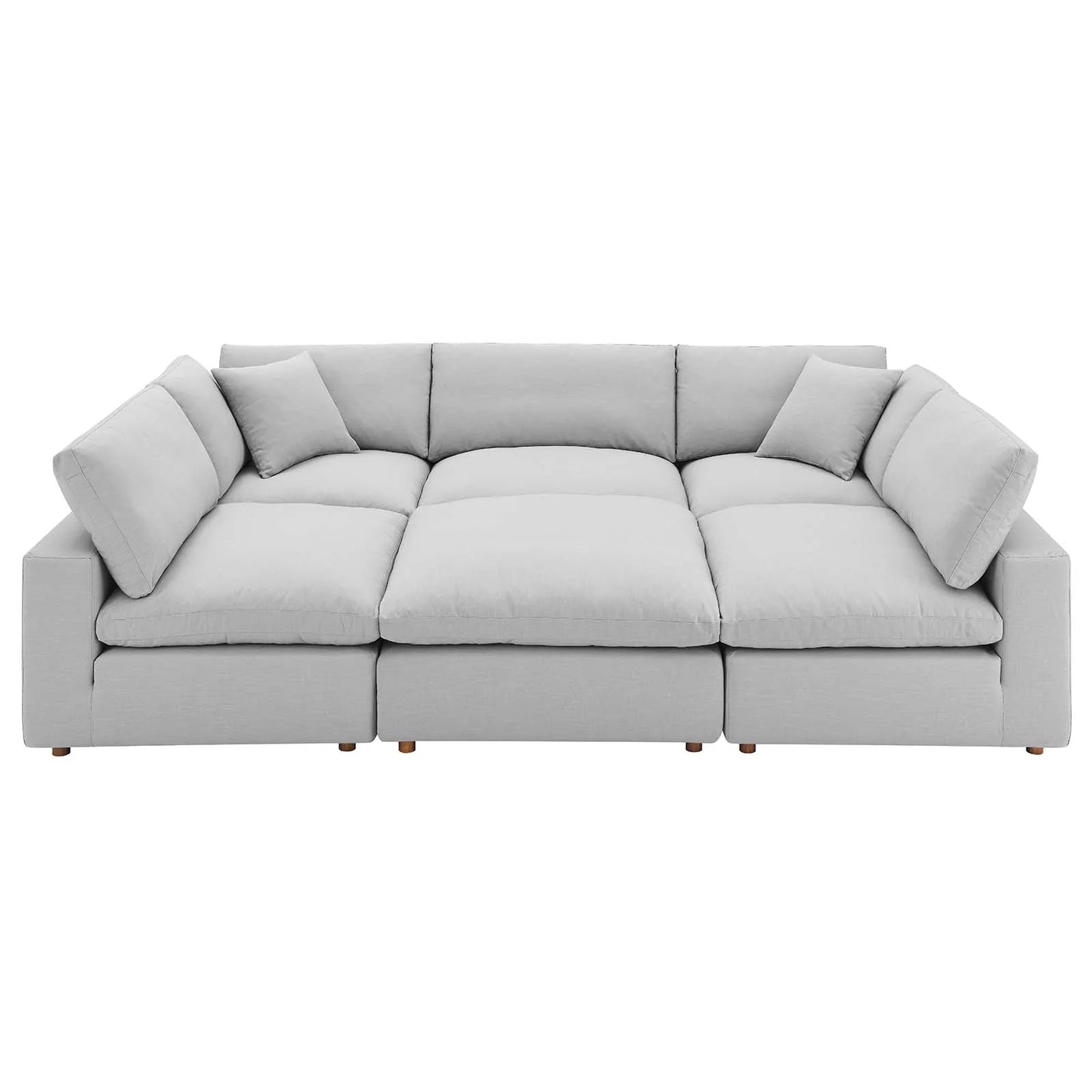 Commix Down Filled Overstuffed 6-Piece Sectional Sofa