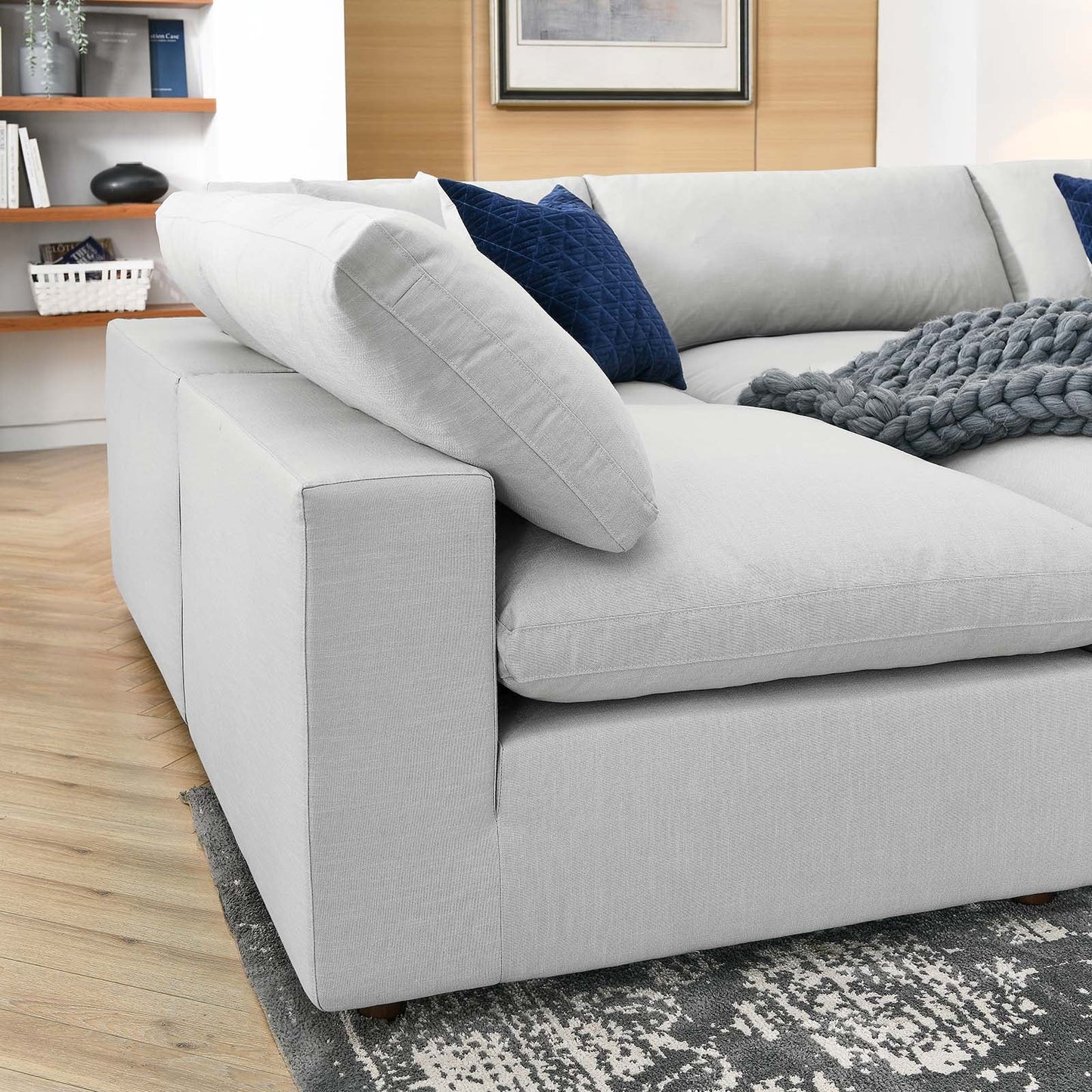 Commix Down Filled Overstuffed 6-Piece Sectional Sofa