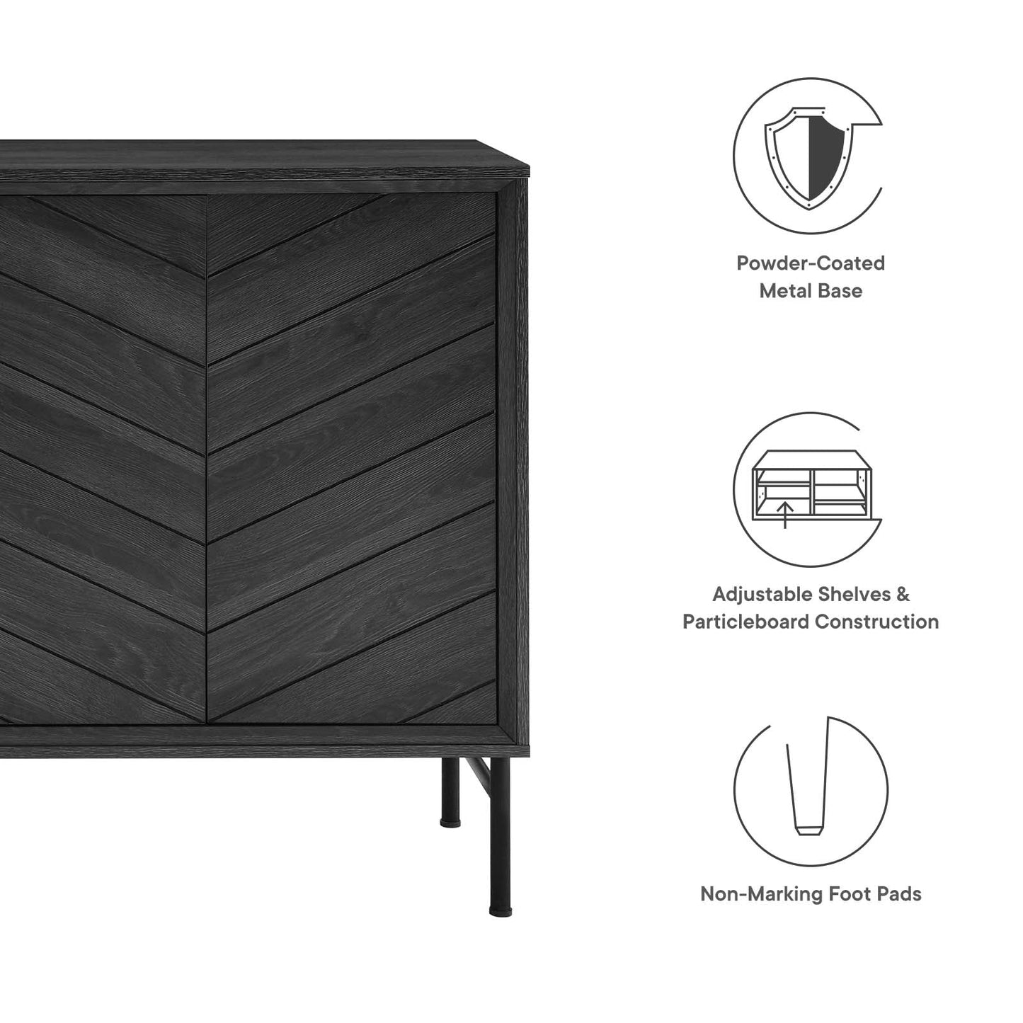 Harper Chevron Sideboard