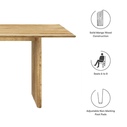 Kala 72" Wood Dining Table