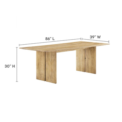 Kala 86" Wood Dining Table
