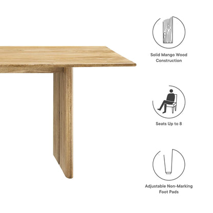 Kala 86" Wood Dining Table
