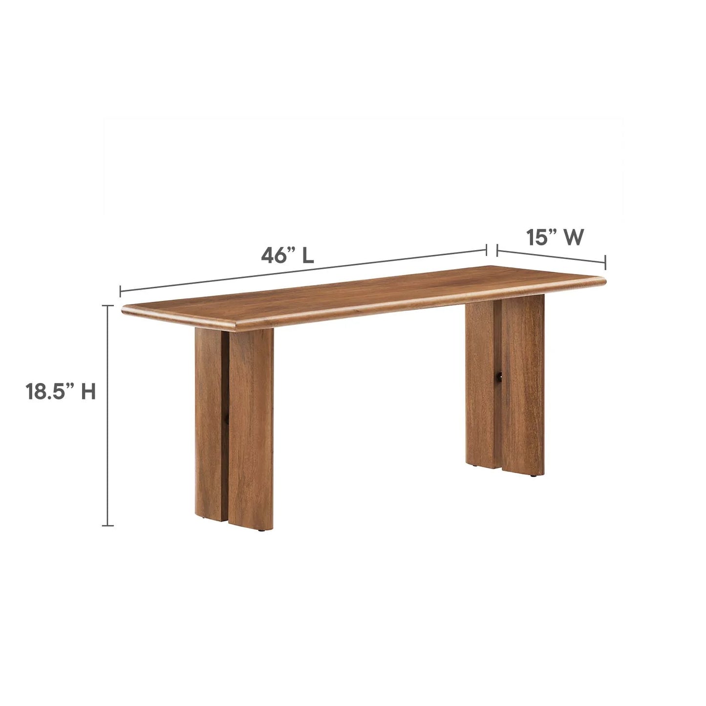 Rupi Wood Bench 46"