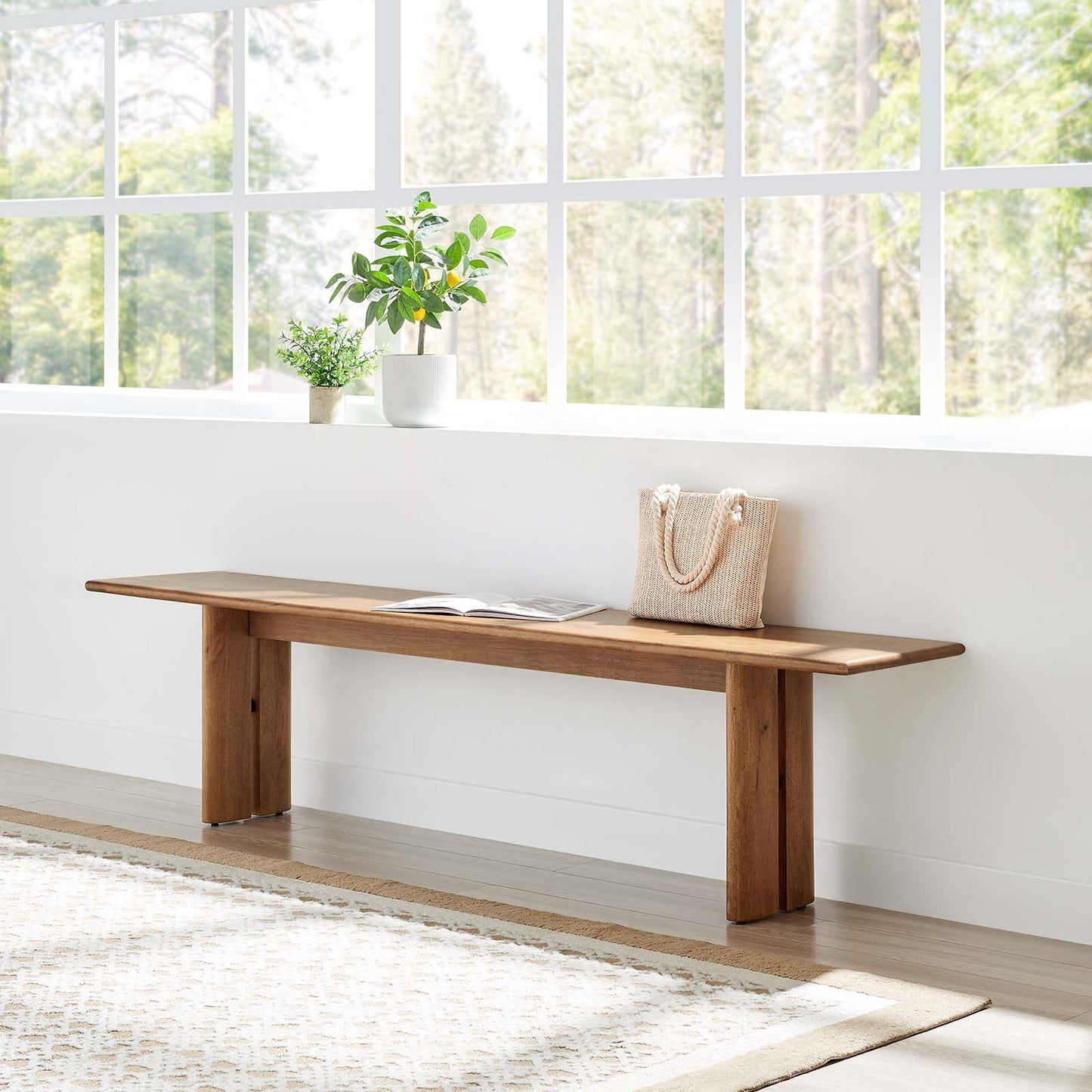 Rupi Wood Bench 72"