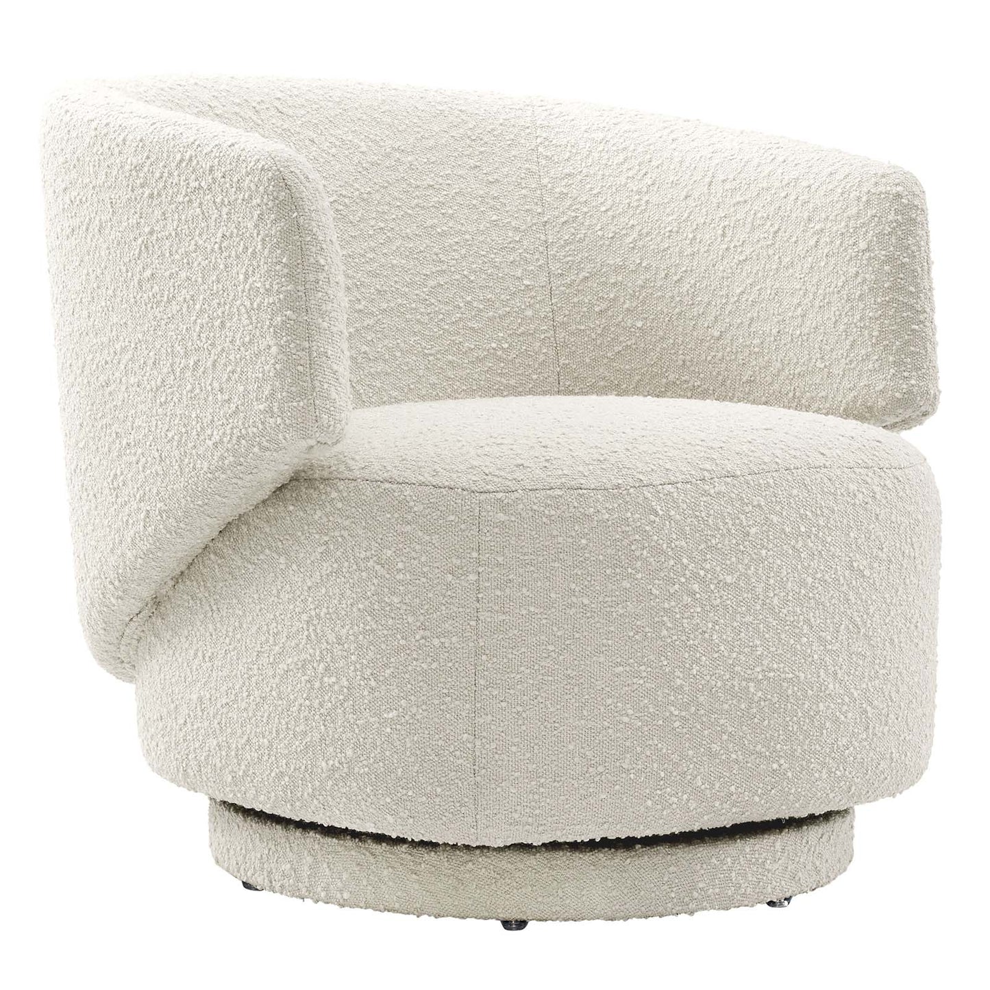 Riya Boucle Swivel Armchair