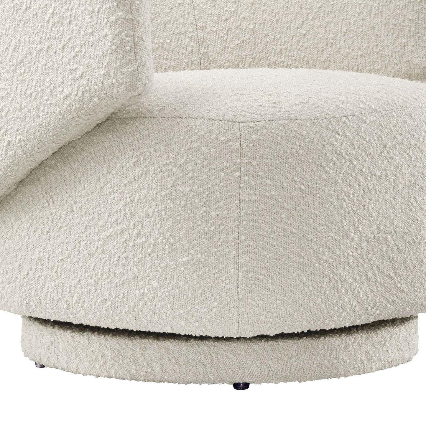 Riya Boucle Swivel Armchair