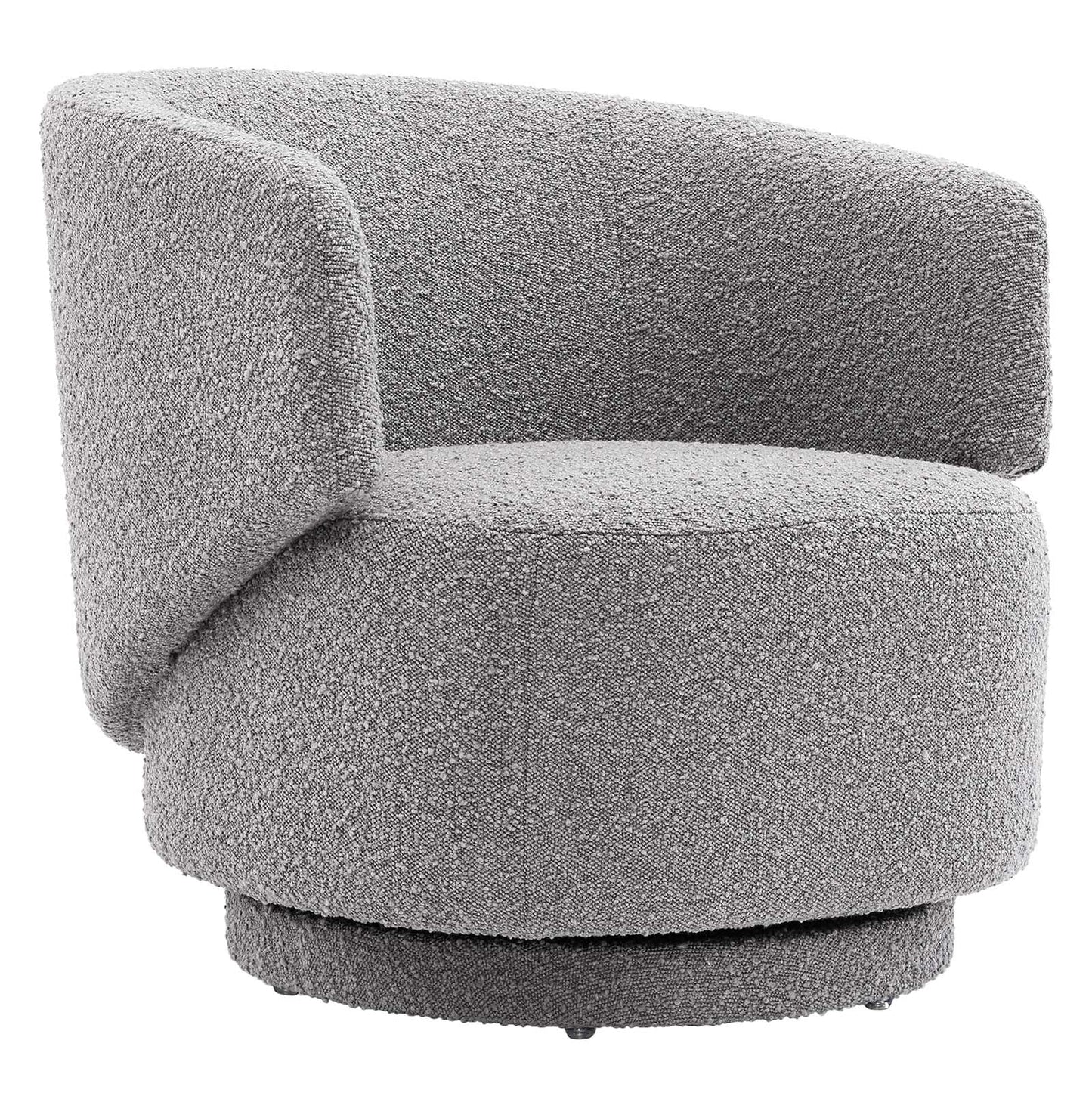 Riya Boucle Swivel Armchair