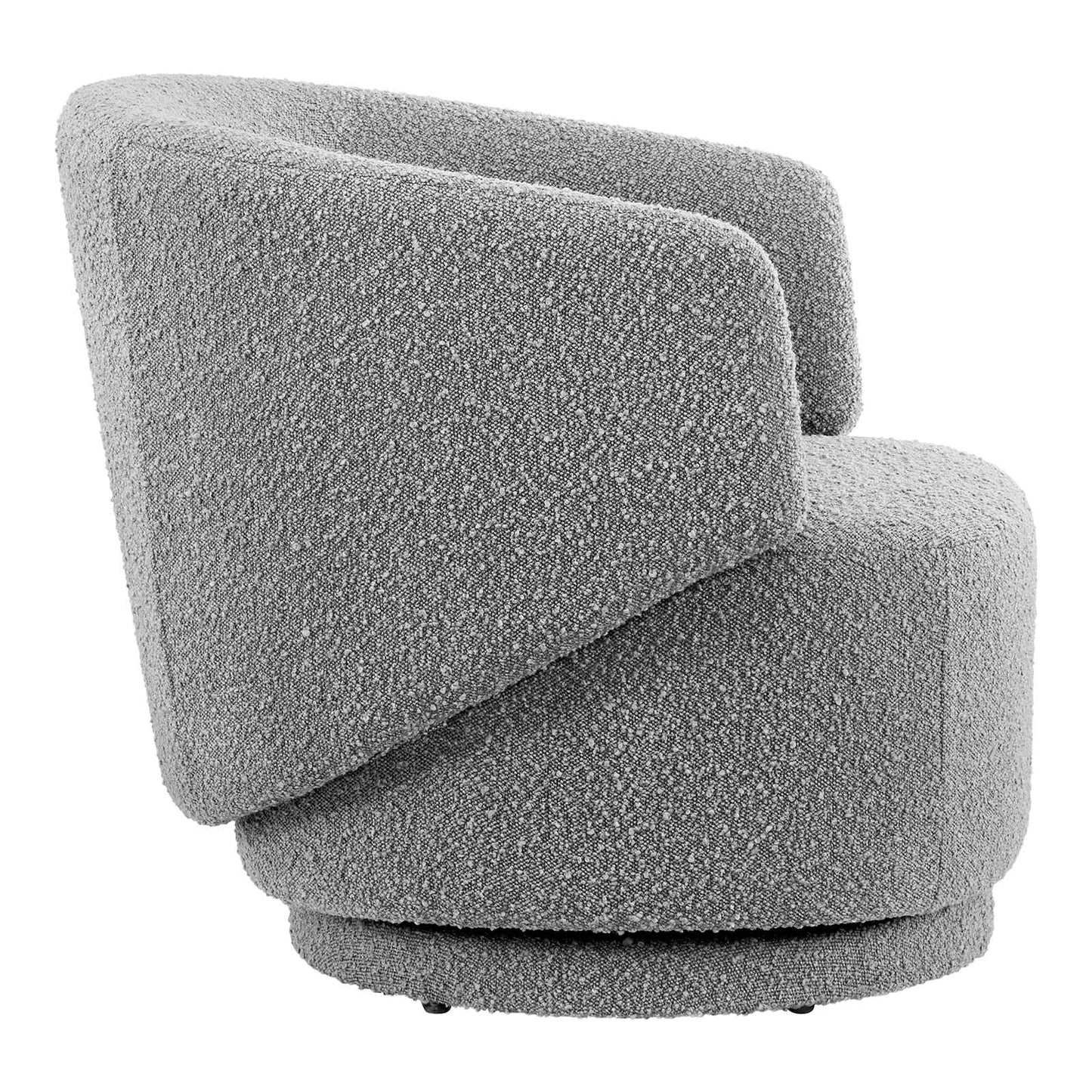 Riya Boucle Swivel Armchair