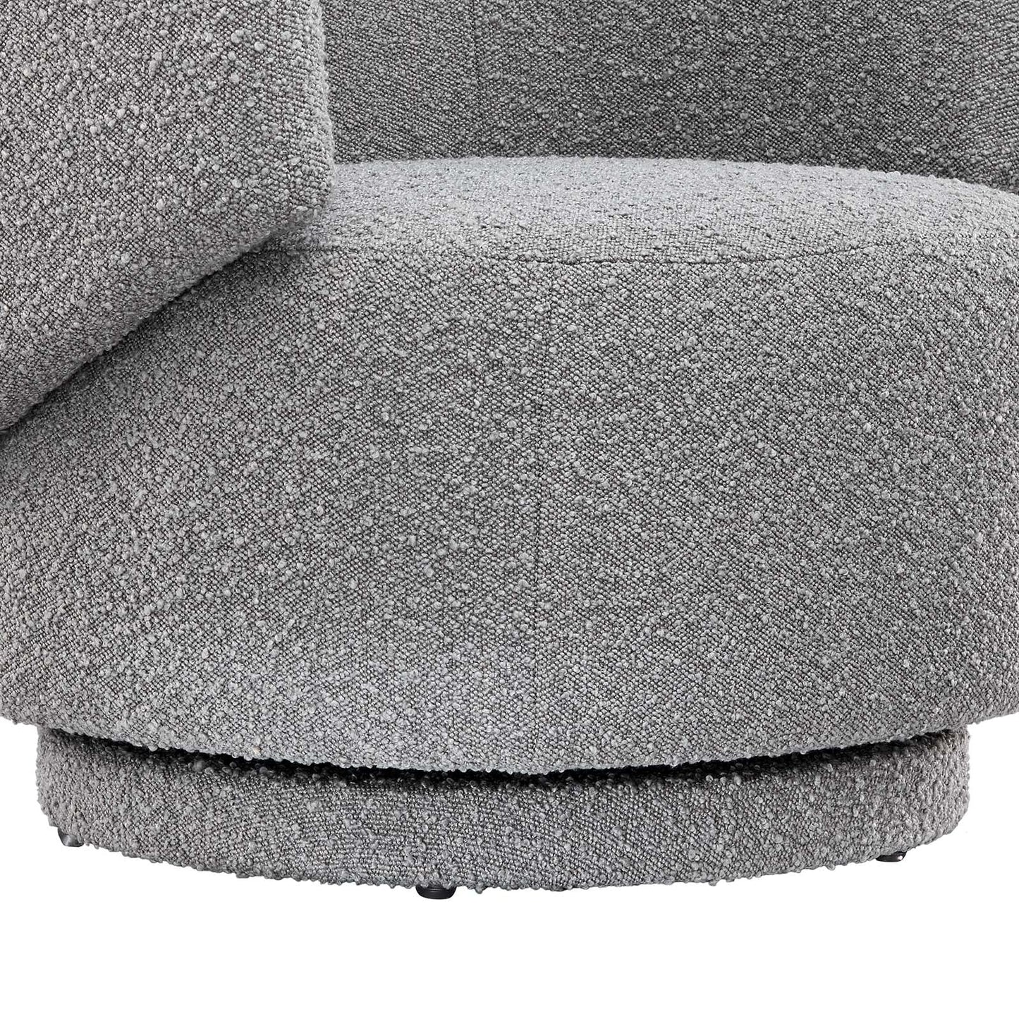 Riya Boucle Swivel Armchair