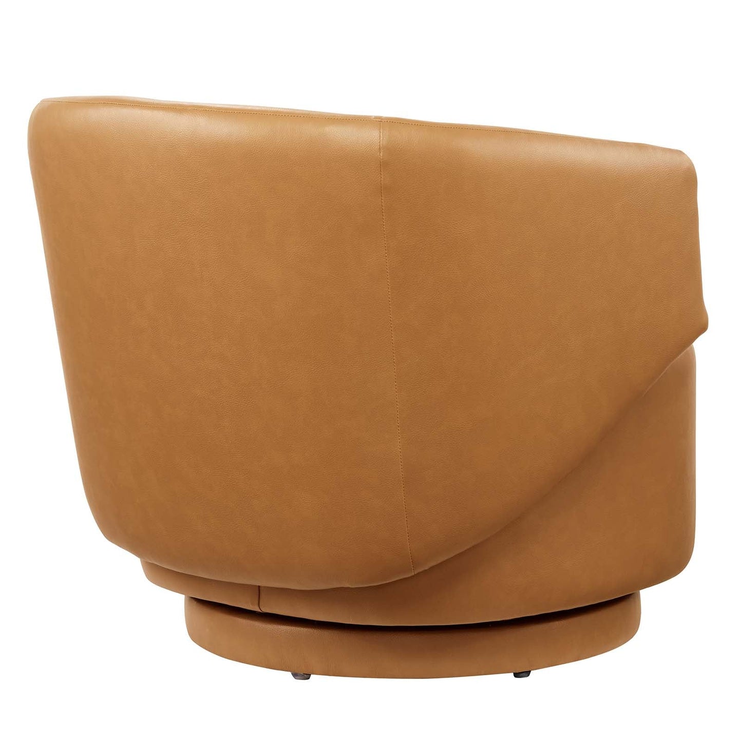 Riya Vegan Leather Swivel Armchair