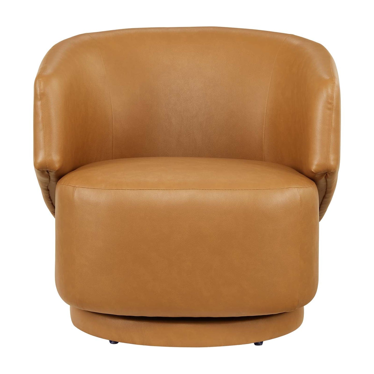 Riya Vegan Leather Swivel Armchair