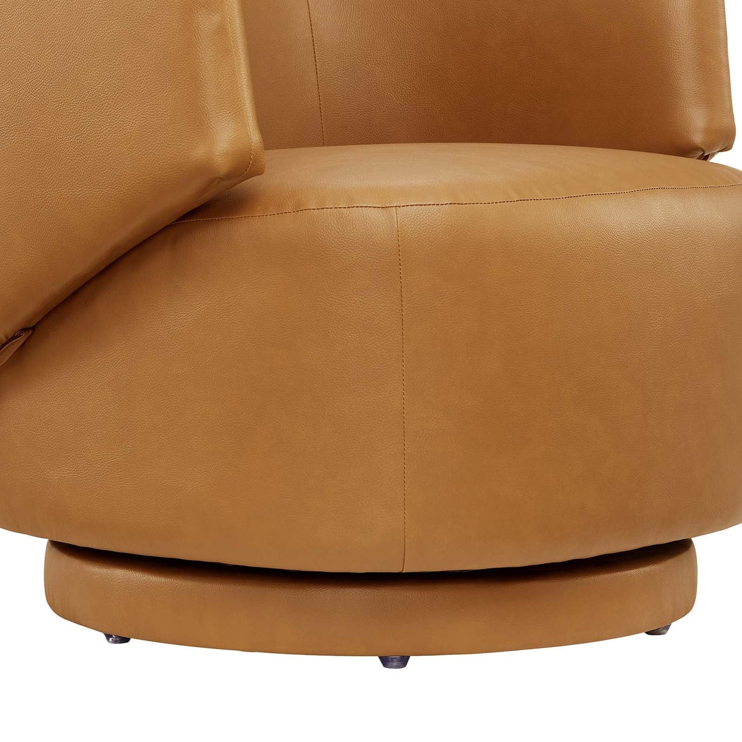 Riya Vegan Leather Swivel Armchair