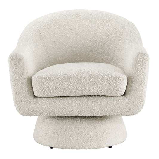 Esha Boucle Swivel Chair