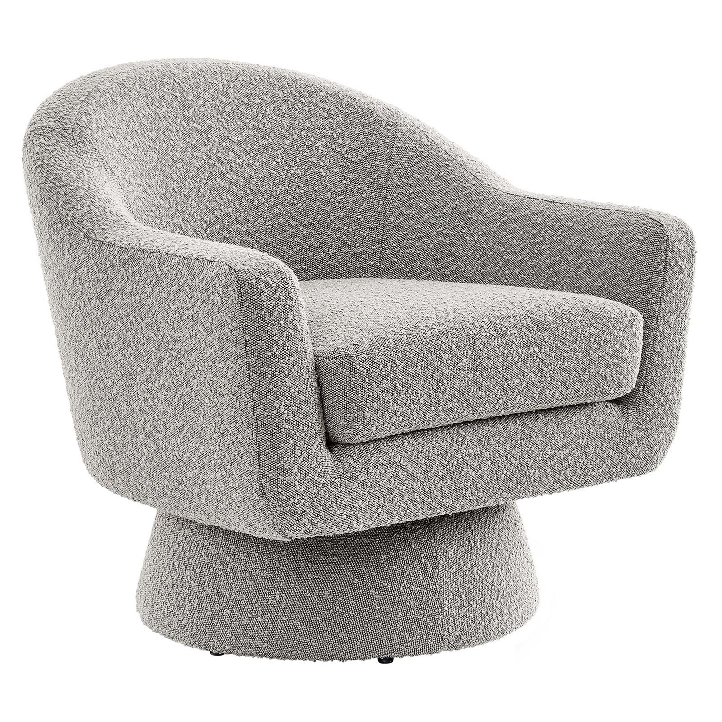 Esha Boucle Swivel Chair