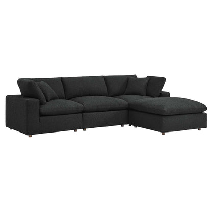 Tobi Overstuffed Boucle 4-Piece Sectional
