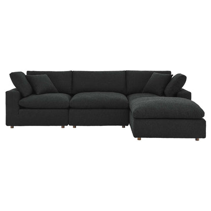 Tobi Overstuffed Boucle 4-Piece Sectional