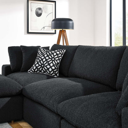 Tobi Overstuffed Boucle 4-Piece Sectional