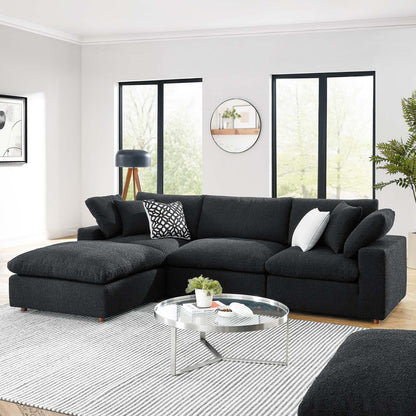 Tobi Overstuffed Boucle 4-Piece Sectional