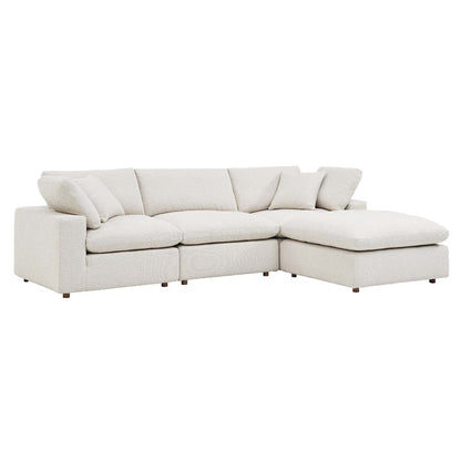 Tobi Overstuffed Boucle 4-Piece Sectional