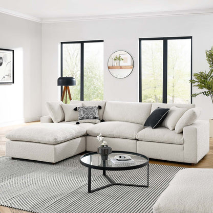 Tobi Overstuffed Boucle 4-Piece Sectional