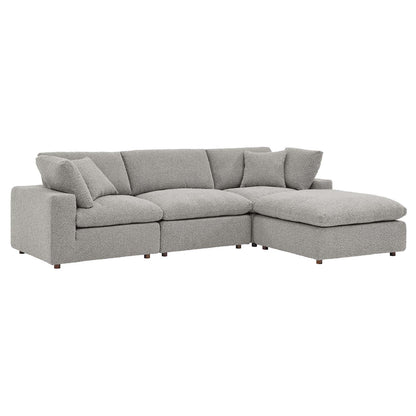 Tobi Overstuffed Boucle 4-Piece Sectional