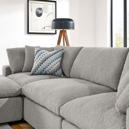 Tobi Overstuffed Boucle 4-Piece Sectional