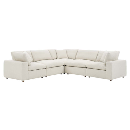 Tobi Overstuffed Boucle 5-Piece Sectional