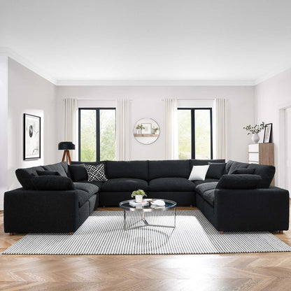 Tobi Overstuffed Boucle 8-Piece Sectional