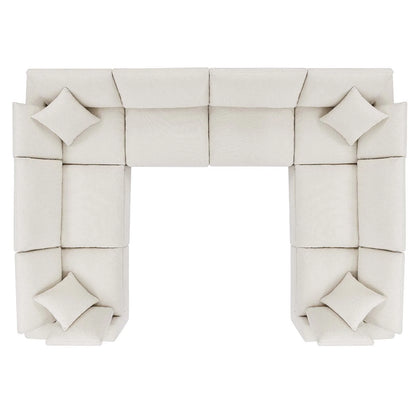 Tobi Overstuffed Boucle 8-Piece Sectional