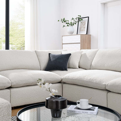 Tobi Overstuffed Boucle 8-Piece Sectional