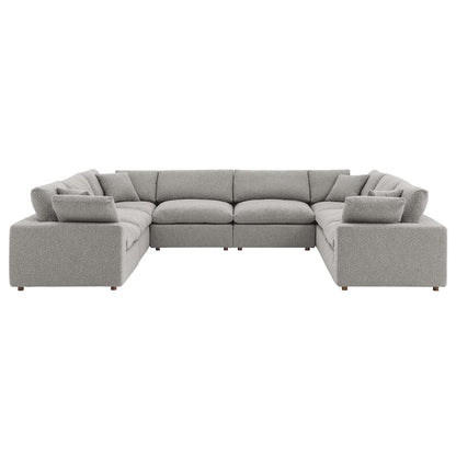 Tobi Overstuffed Boucle 8-Piece Sectional