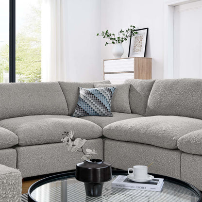 Tobi Overstuffed Boucle 8-Piece Sectional