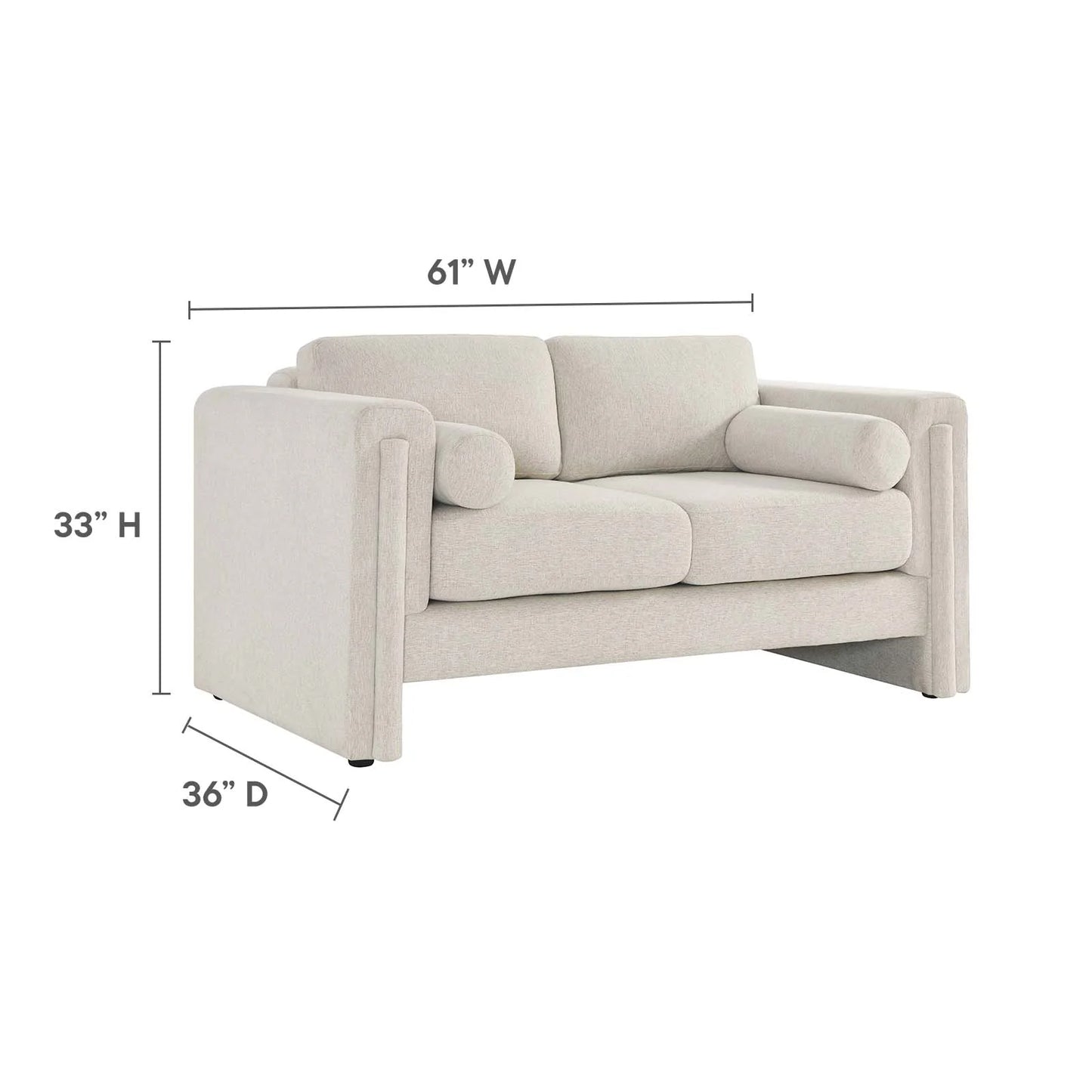 Ahana Fabric Loveseat