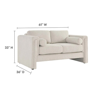 Taza Fabric Loveseat