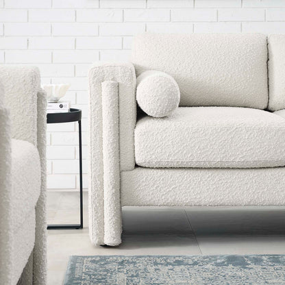 Taza Boucle Loveseat