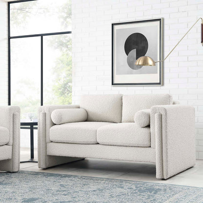 Taza Boucle Loveseat