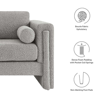 Taza Boucle Loveseat