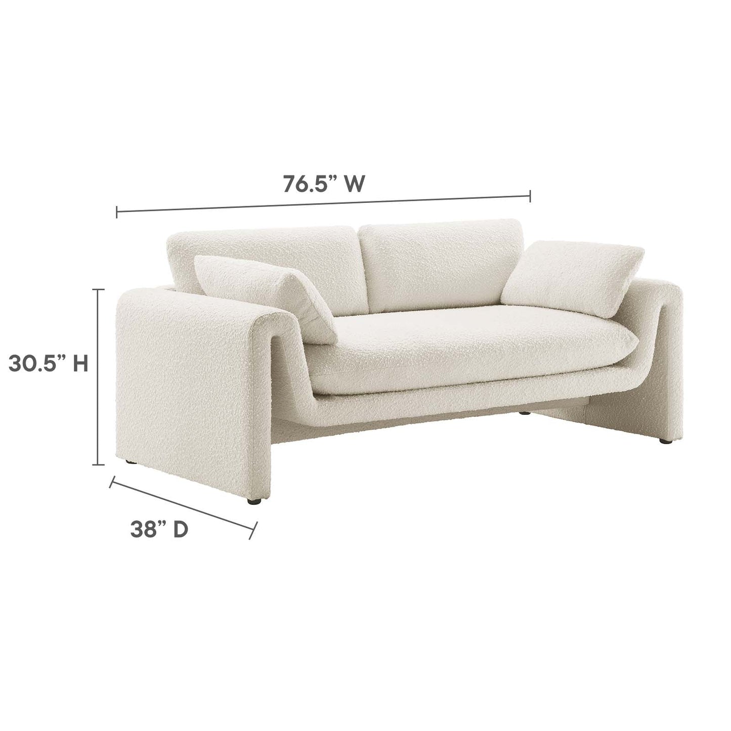 Anaya Boucle Sofa