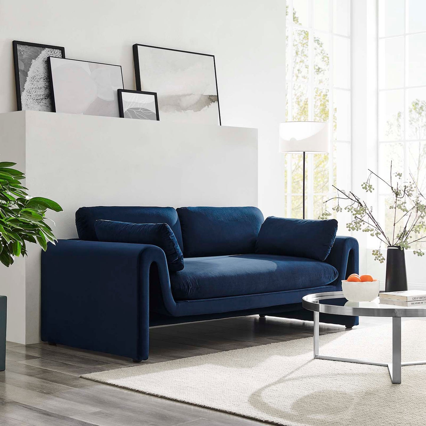 Anaya Velvet Sofa