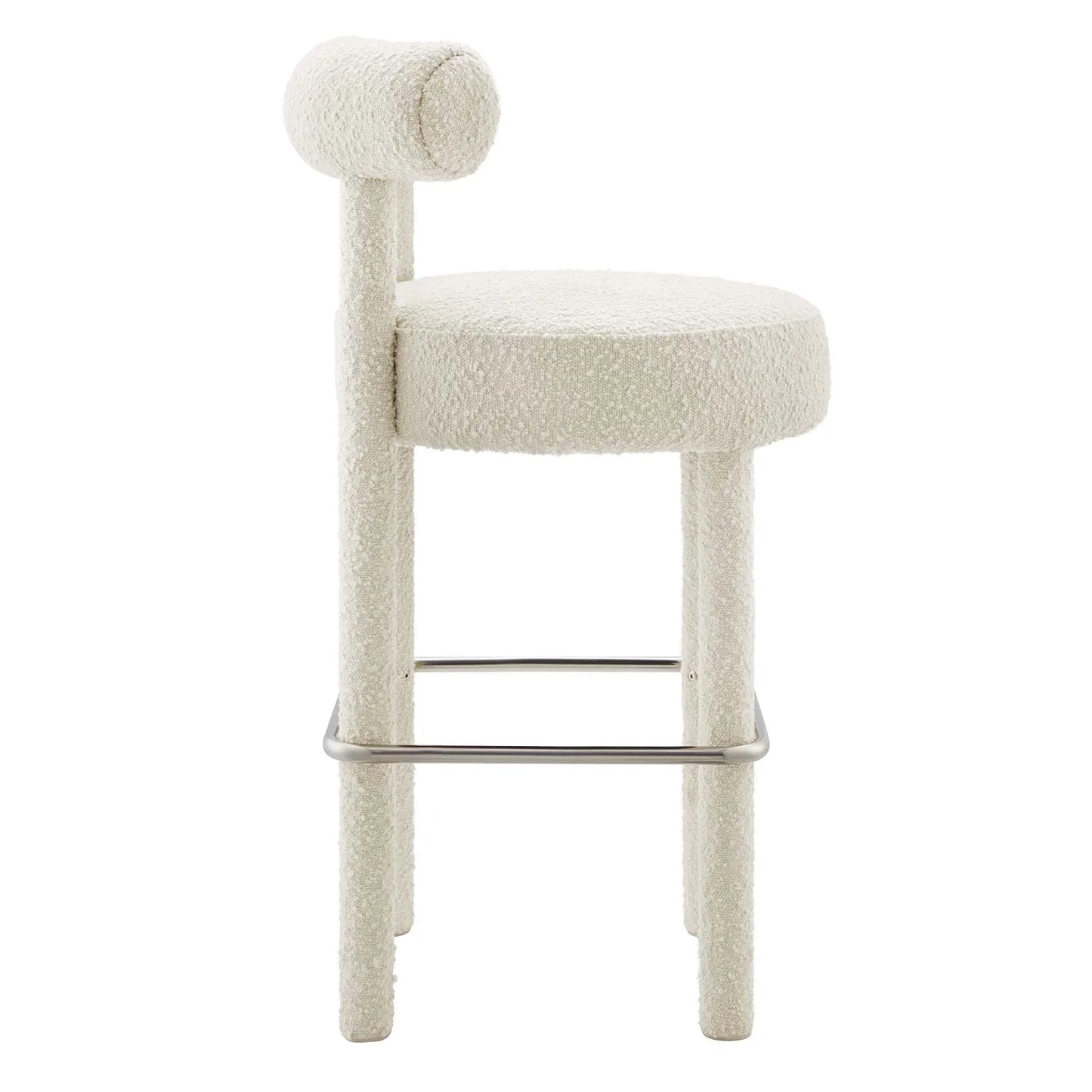 Toulouse Boucle Fabric Bar Stool